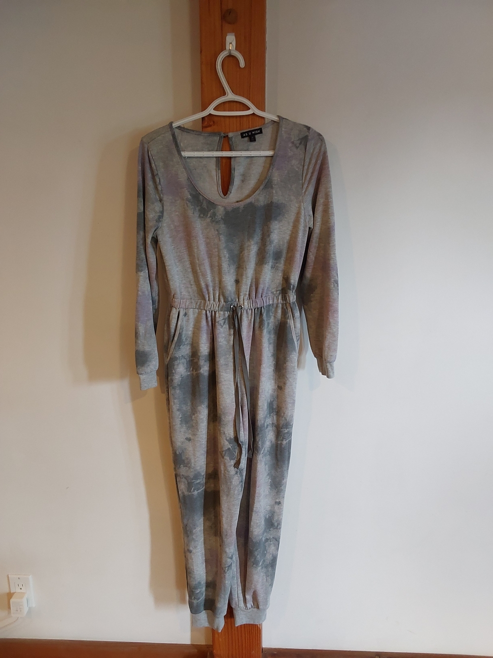 Tie-Dye - Long Sleeve Lounge Jumpsuit - Small